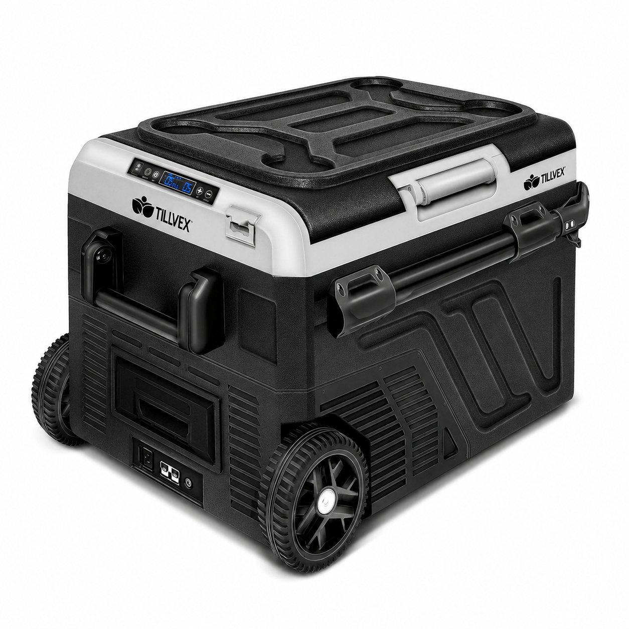 Lodówka Turystyczna Kompresorowa 60L Czarna LCD Usb Do Auta Kampera