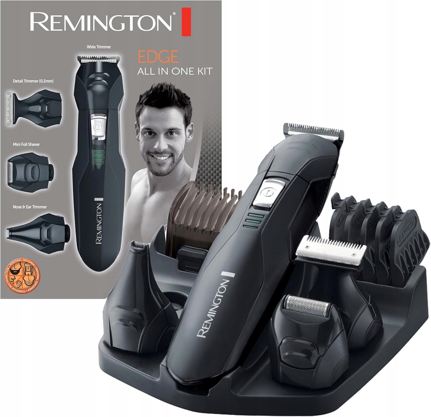 Zastřihovač těla Sada Remington PG6030 4 hlavice 6 hřebenů akumulátor