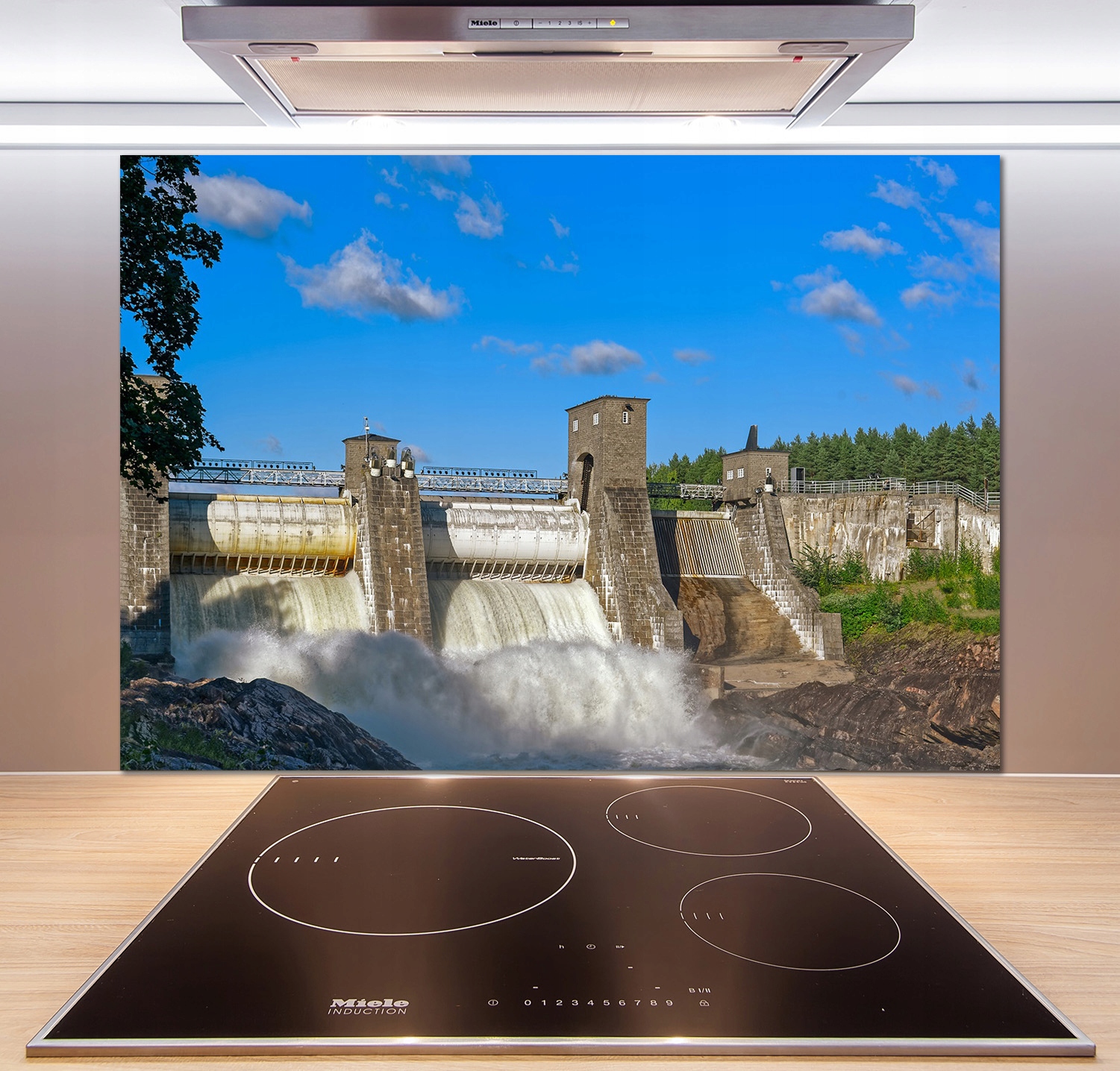 

Panel dekor szkło Zapora wodna 100x70 cm + Klej