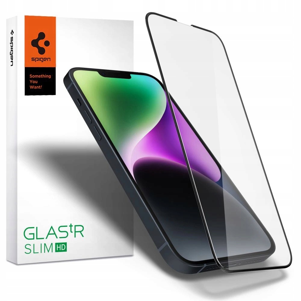 Spigen Szkło iPhone 13 iPhone 13 Pro iPhone 14 iPhone 16e czarne