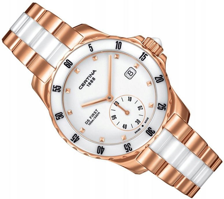 Švýcarské Dámské Hodinky Certina Ds First Lady Keramické Premium 35 mm