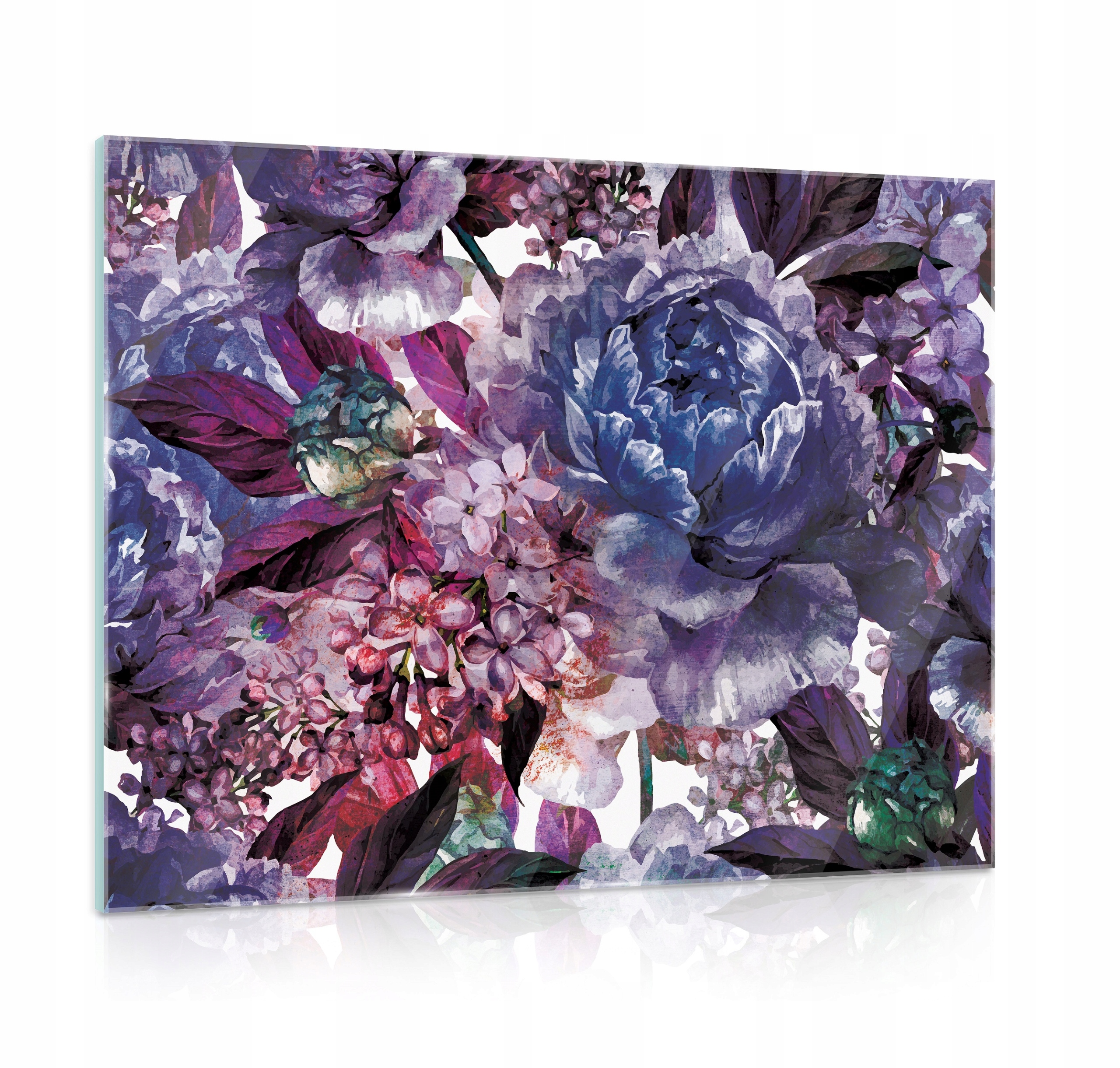 Skleněný obraz na skle Květiny do obývacího pokoje 80x60