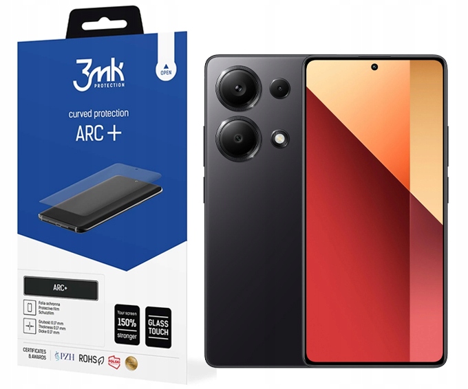 Ochranná Fólie Arc+ 3MK pro Redmi Note 13 Pro 4G na celou Fólie