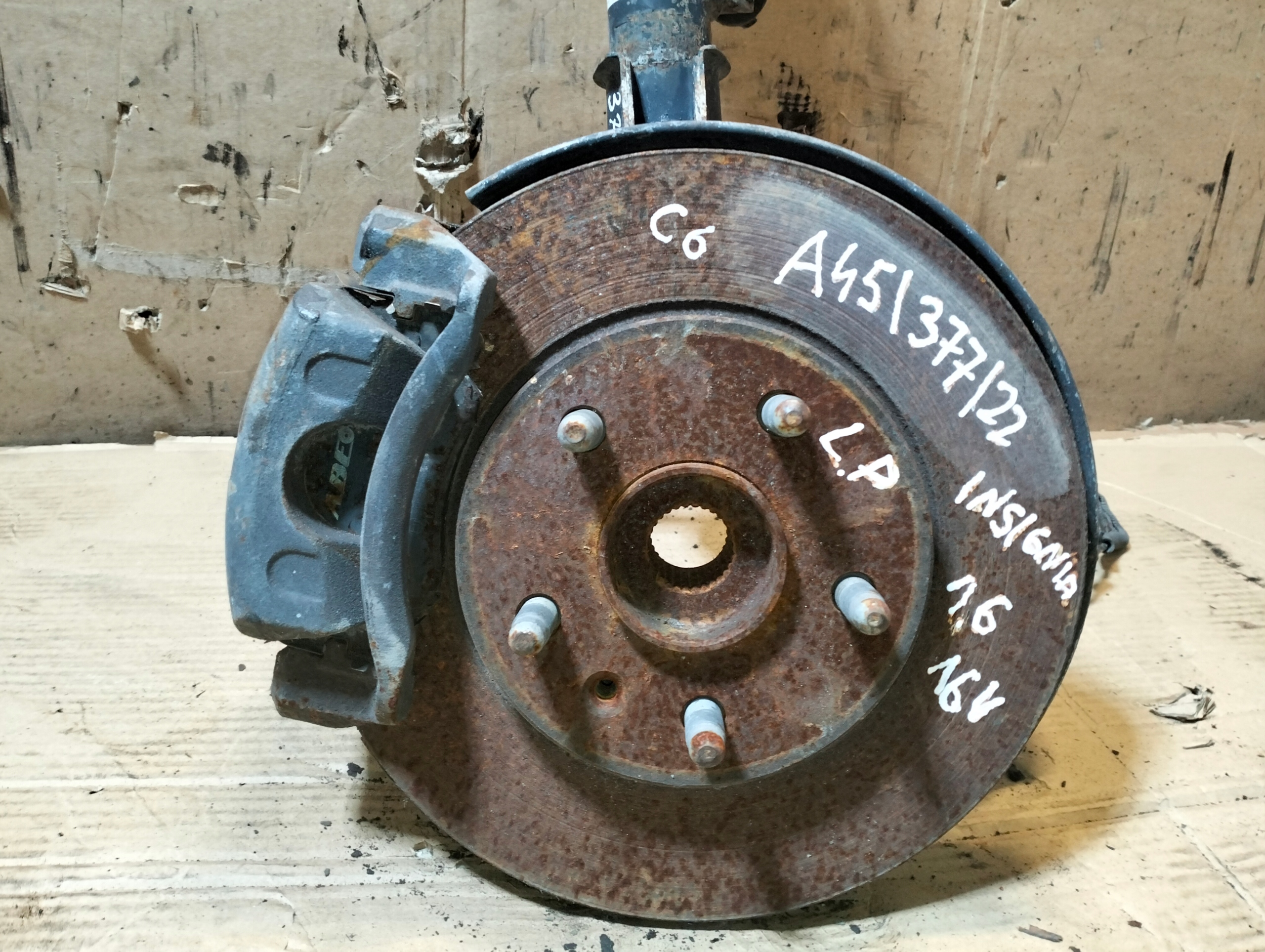 McPherson shock absorber caliper left front OPEL INSIGNIA A 09r OE 367327926