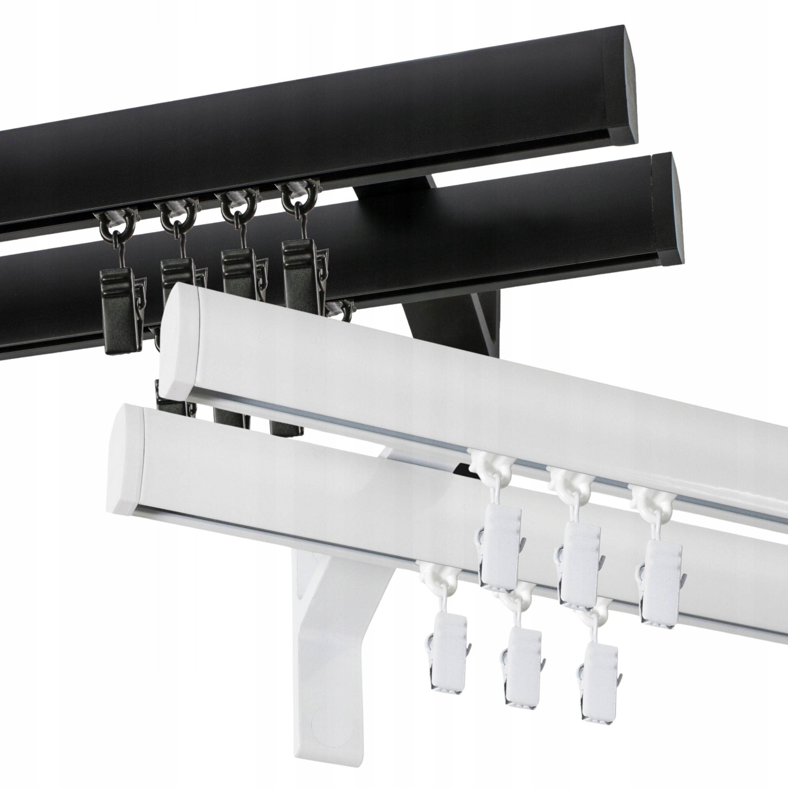 KARNISZ APARTAMENTOWY PODWÓJNY 160cm SZYNA SUFITOWA ALUMINIOWA KOWALSKI