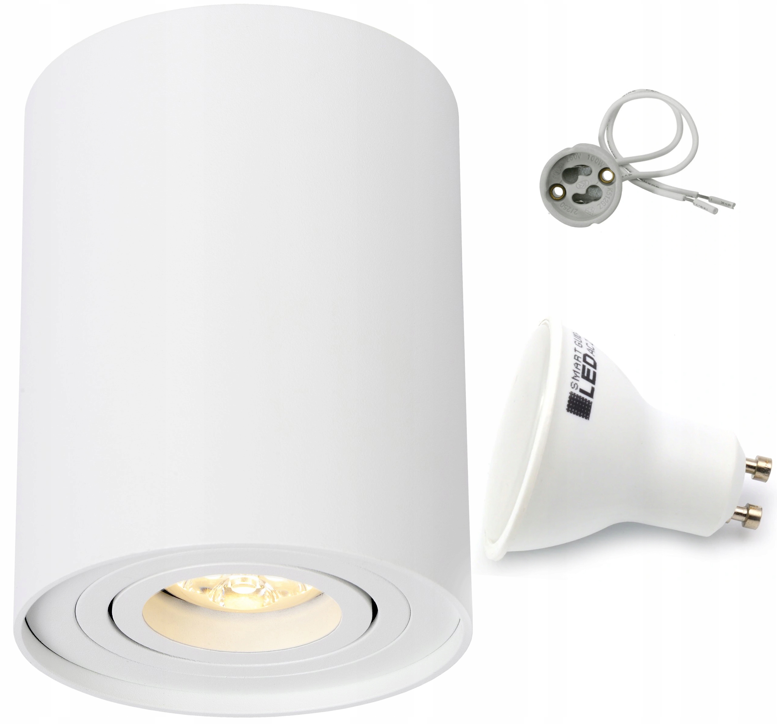 OPRAWA NATYNKOWA HALOGENOWA LED TUBA + GU10 9W