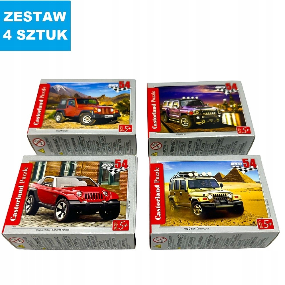 MINI PUZZLE "SAMOCHODY" - 4 szt. Kod producenta 43015