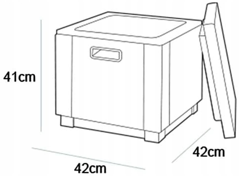 KETER ICE CUBE Lodówka Turystyczna Siedzisko ze schowkiem PUFA Producent Keter