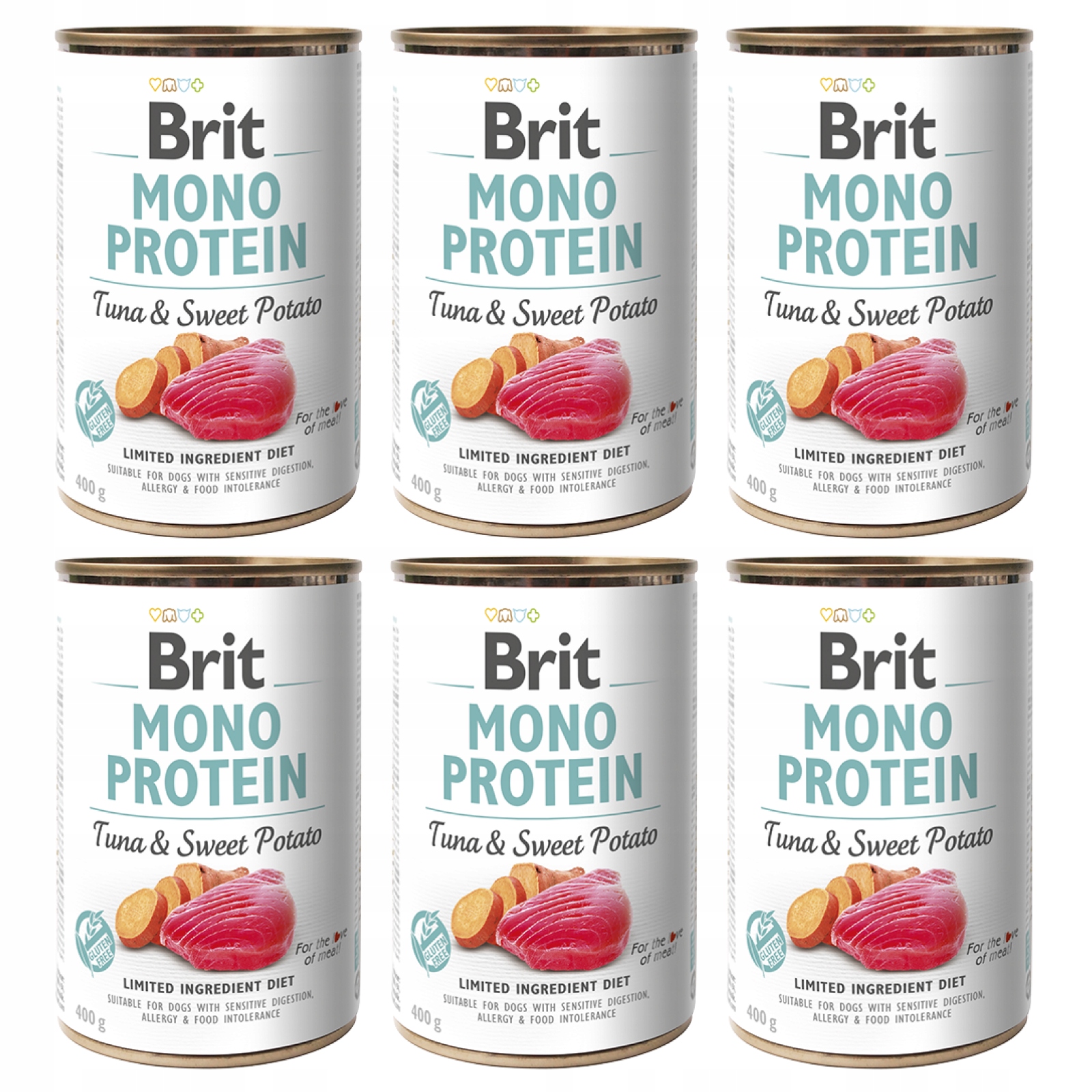 Корм Brit Mono Protein Tuna Sweet Potato 6 x 400 г