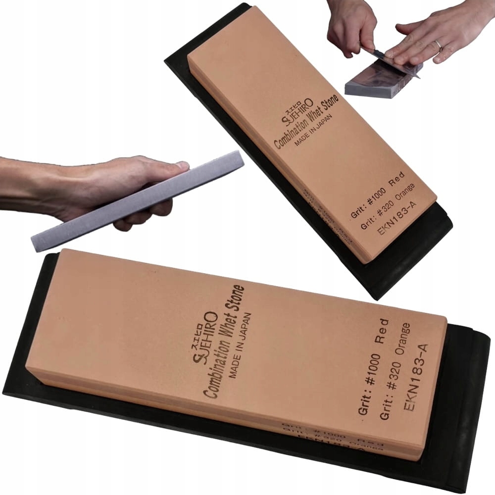 Suehiro Japonský oboustranný keramický kámen pro ostření nožů 1000/320