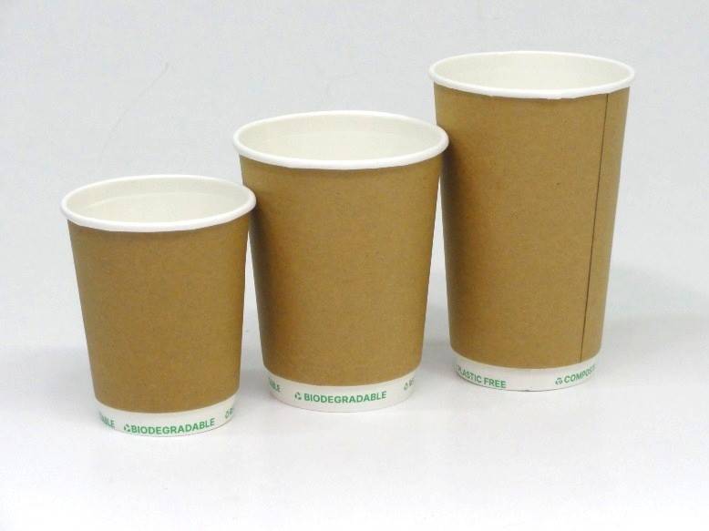 KUBKI PAPIEROWE DWUWARSTWOWE DO KAWY 250ml 25SZT Stan opakowania oryginalne