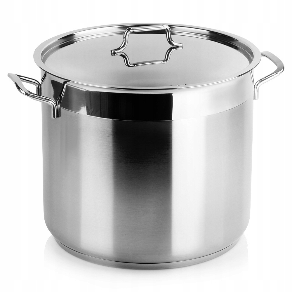 Hrniec Oceľový Nerezový Pokrievka Indukcia Plyn Na Varenie 28 CM 14 L