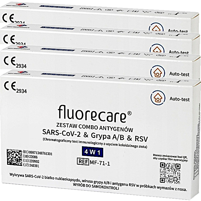 

Test Fluorecare COVID-19 Grypa Ab Rsv Combo 4w1