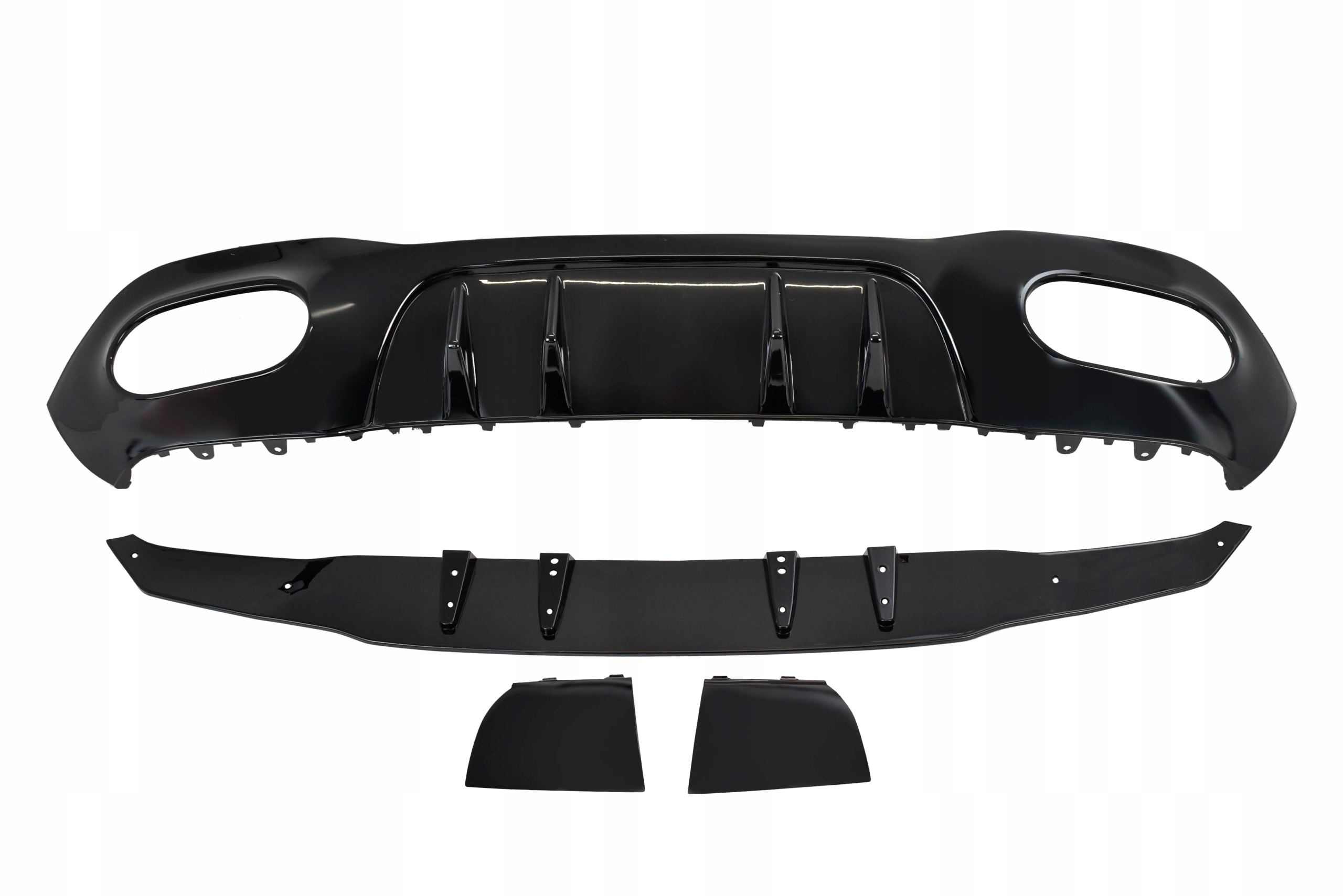 MERCEDES A-KLASA W177 HATCHBACK DYFUZOR 35 AMG + WYDECHY CZARNE Numer katalogowy części A177885