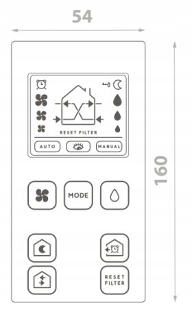 Pilot do rekuperatora AIRDOT 200 LINK/LINK+ Harmann Rodzaj rekuperator
