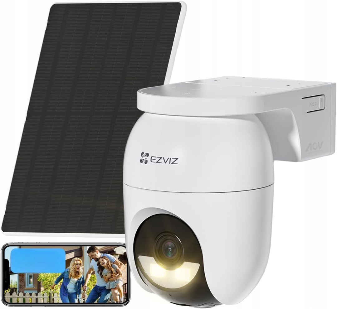 Vonkajšia Bezpečnostná Kamera Ezviz CB8 Lite Solárny Panel Sada
