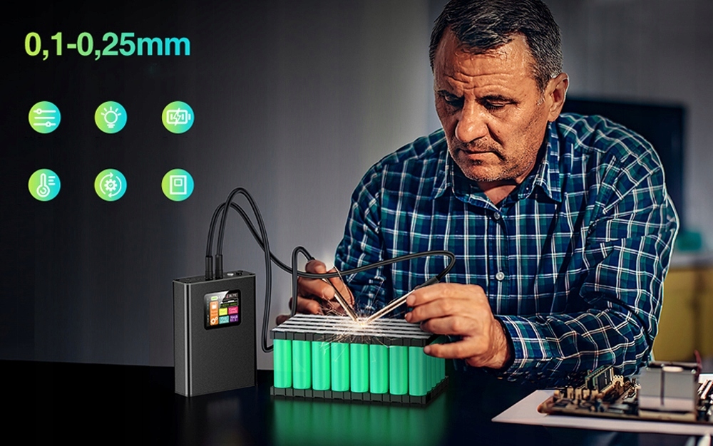 Zgrzewarka Punktowa Do Bateria + 2M Arkusze niklu EAN (GTIN) 0191491586880