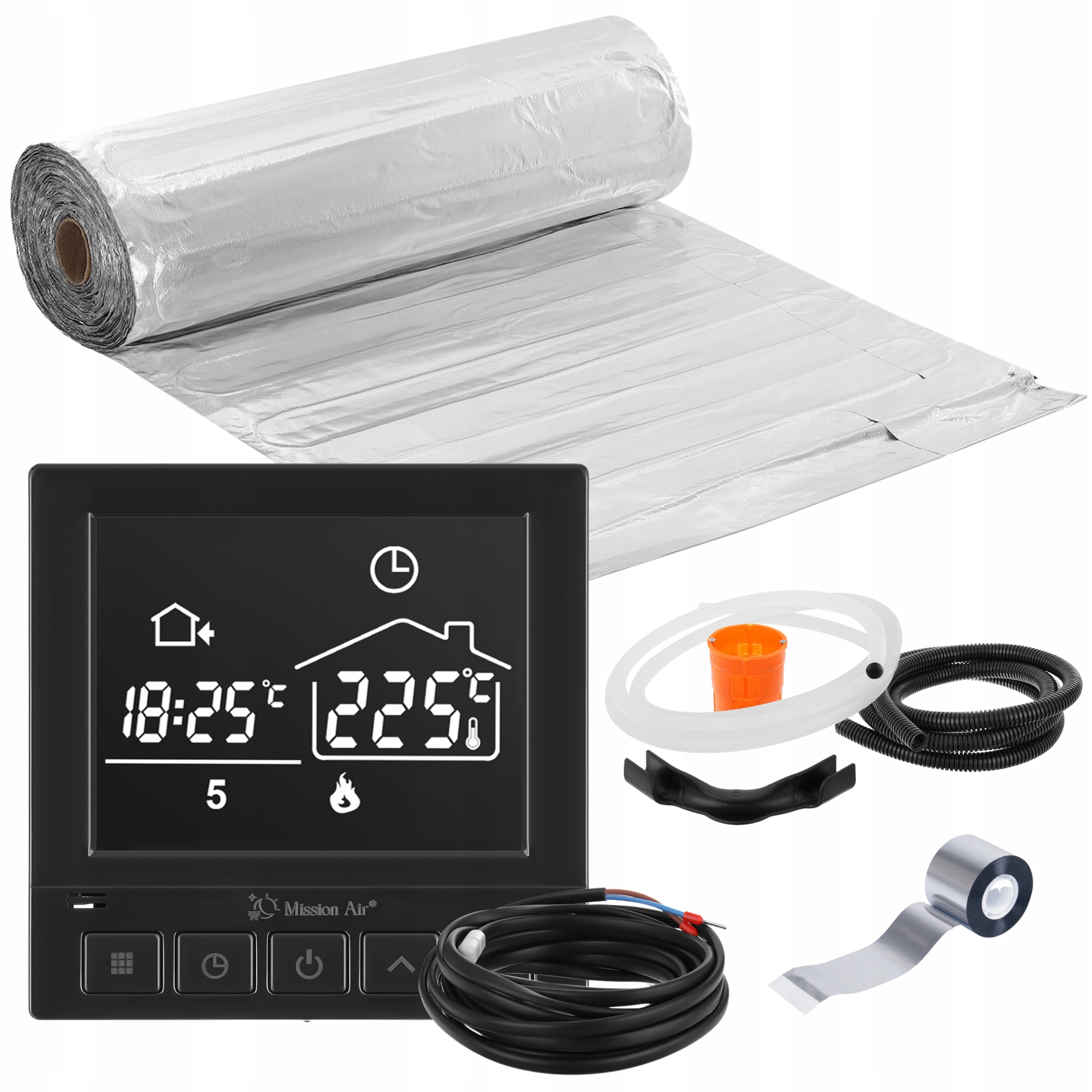 ZESTAW MATA GRZEWCZA grzejna Mission Air pod panele MAL-160W/m² 6m²