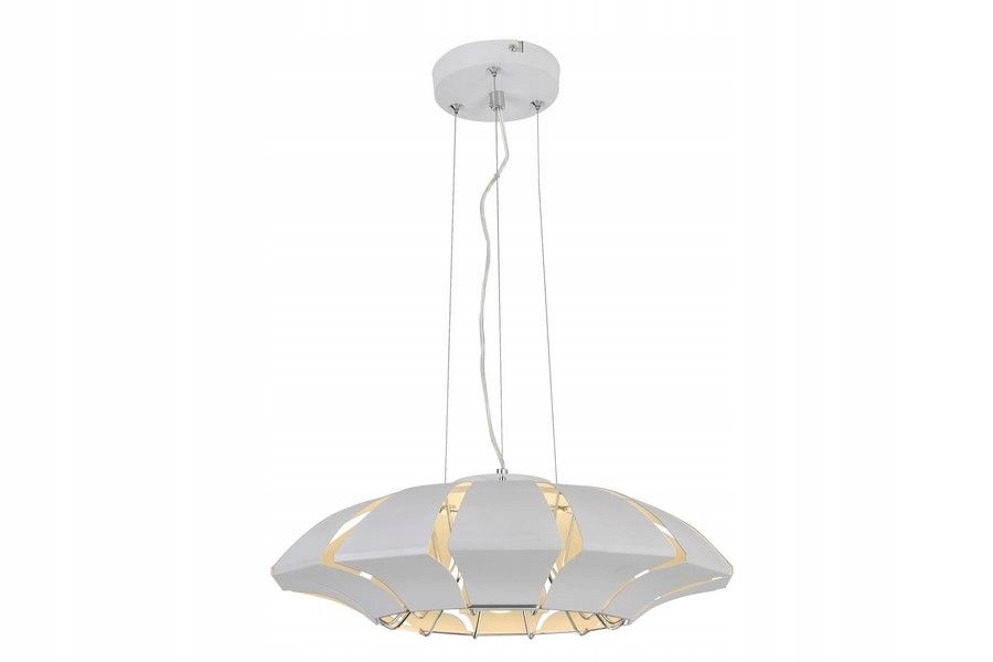 Lampa Ufo Tanui biela plechová do jedálne a kuchyne s otvormi