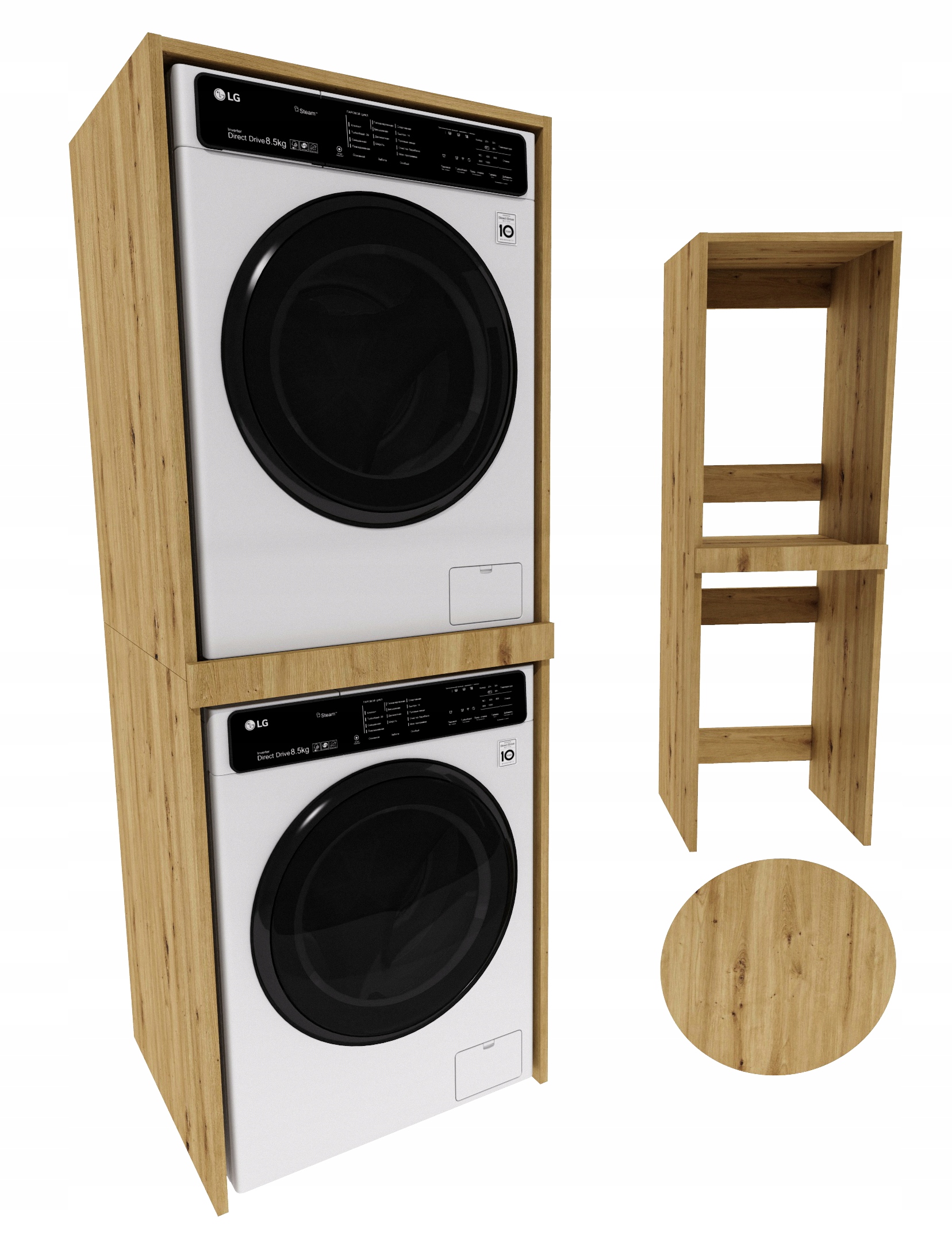 Skříňka na pračku sušička do koupelny regál sloupek pračka sušička artisan