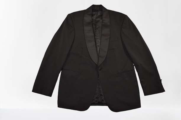 MĘSKA MARYNARKA SMOKNGOWA 70%WEŁNA ROZ.L Marka inna