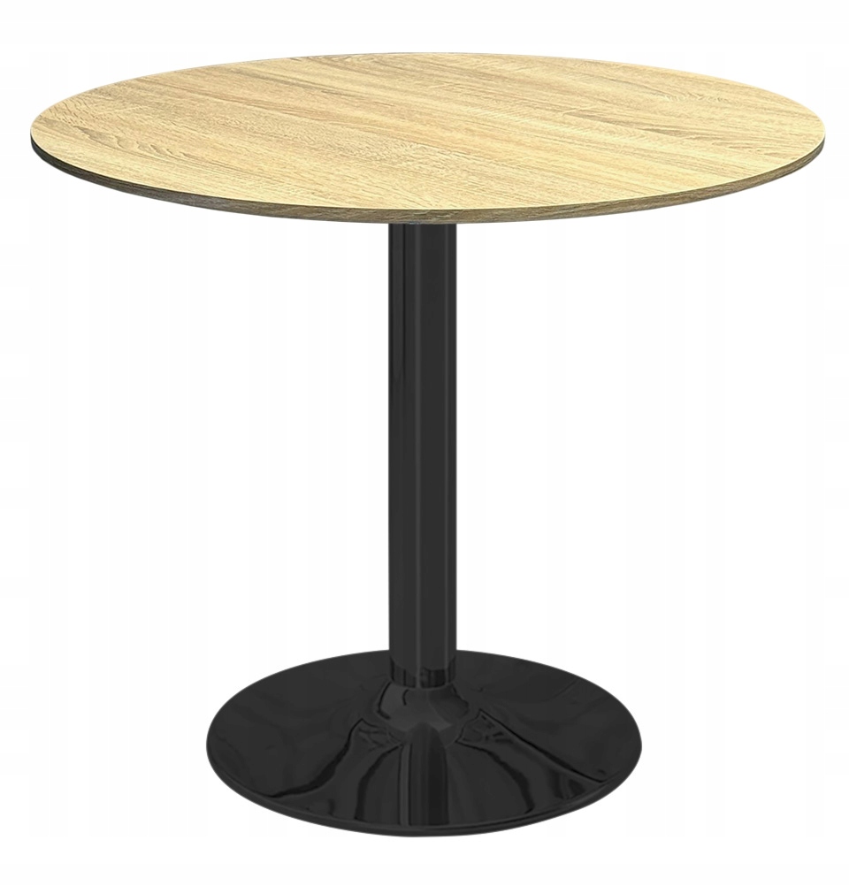 Stół stolik okrągły do kuchni jadalni jedna noga Lugano VICTORY 70 cm wood