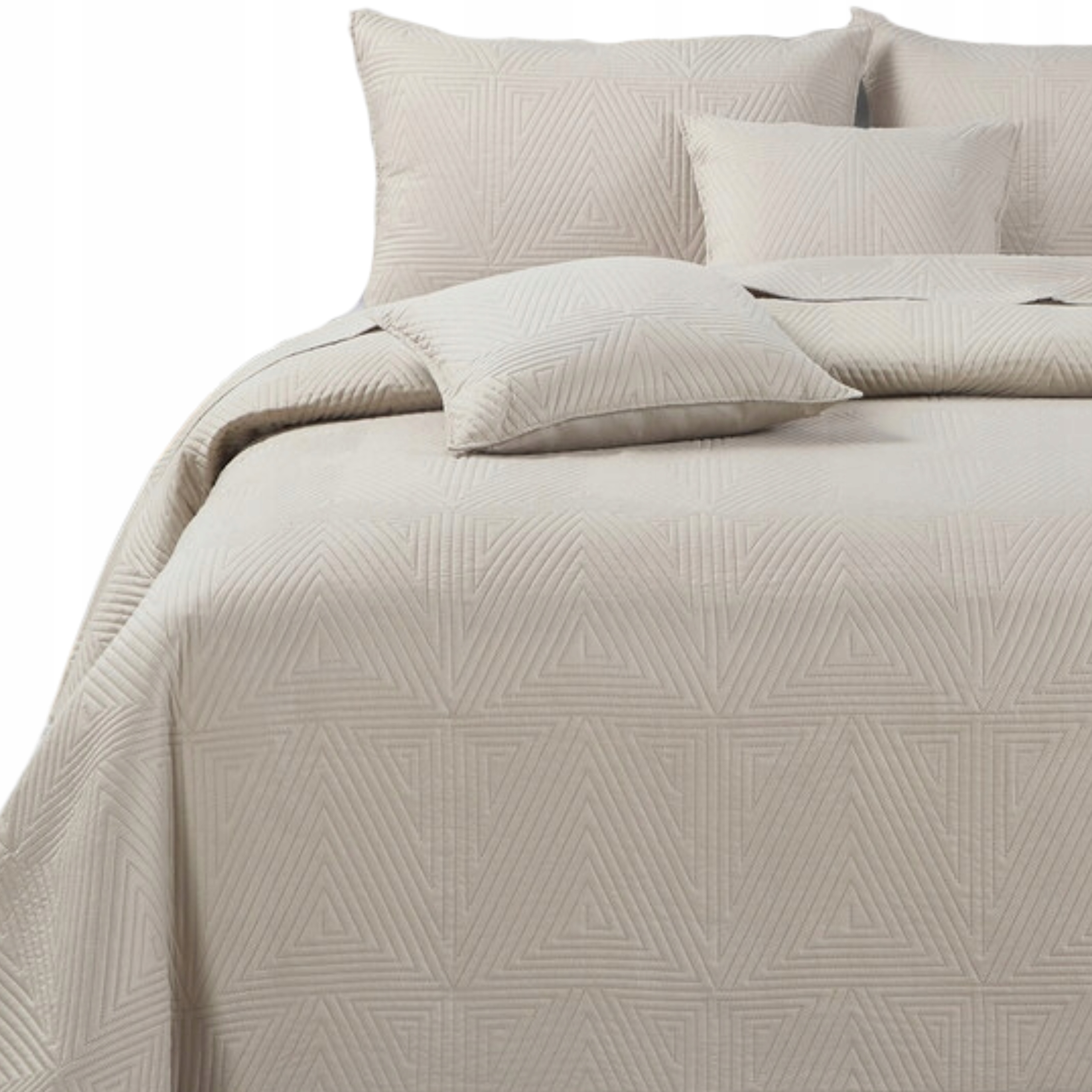 Přehoz Na Postel Prošívaná Pohovka Kapa Deka Pled 240x220 Trio Světle Béžová