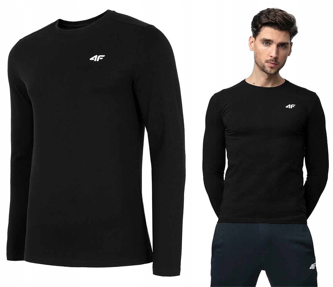 

4F Męska Koszulka Longsleeve TSML001 Bawełna S
