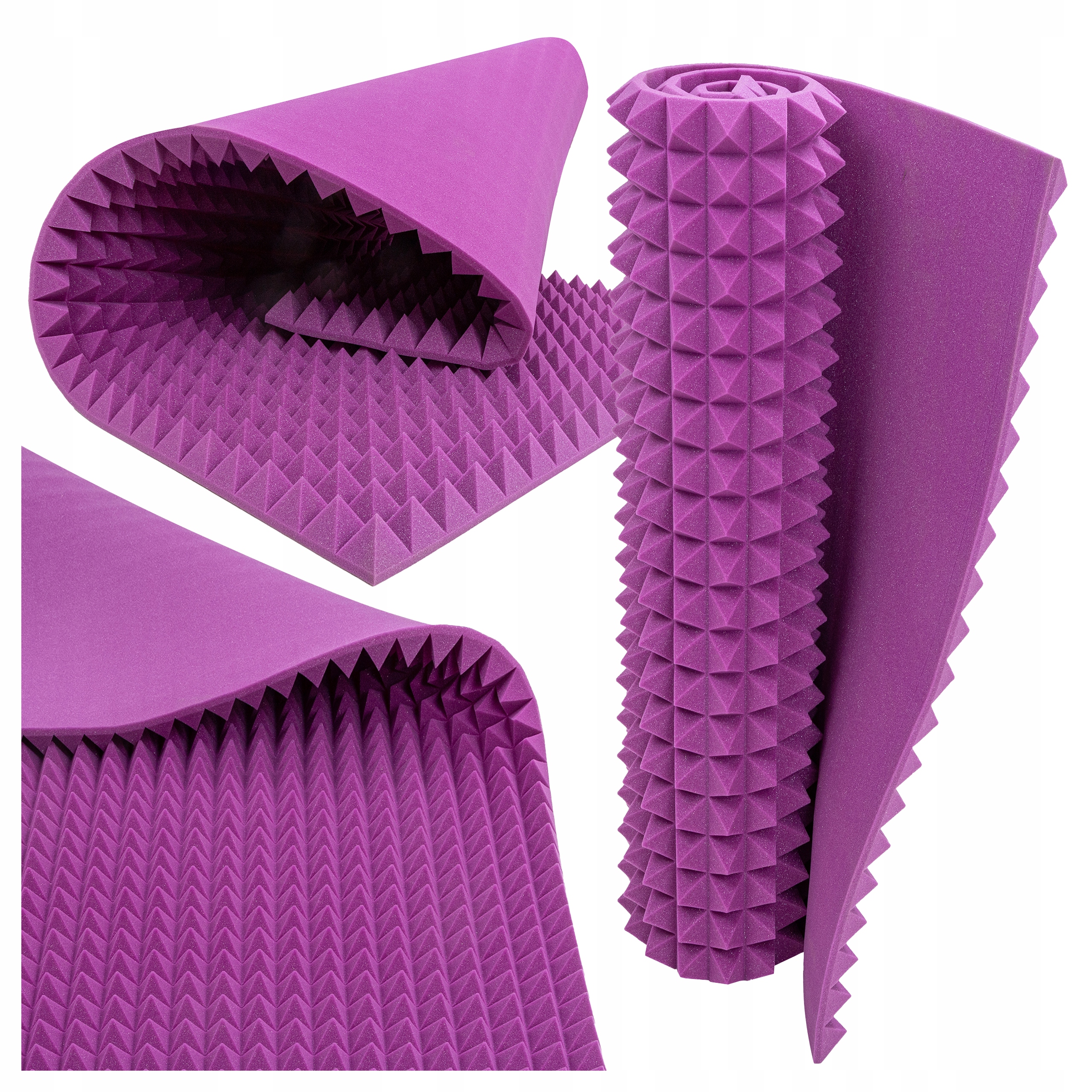 Akustická pyramidová pěna pro utlumení dozvuku v konferenční místnosti