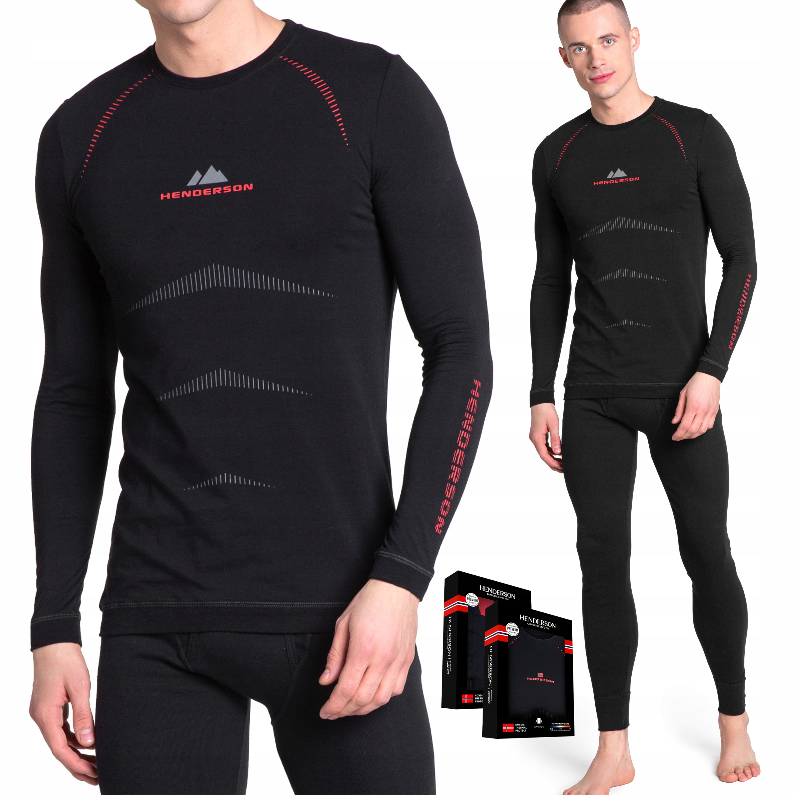 Pánské Termoaktivní prádlo sada s dlouhým rukávem Henderson Nordic M