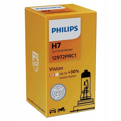 

Philips Żarówka H7 Vision 55W 30% Więcej Światła