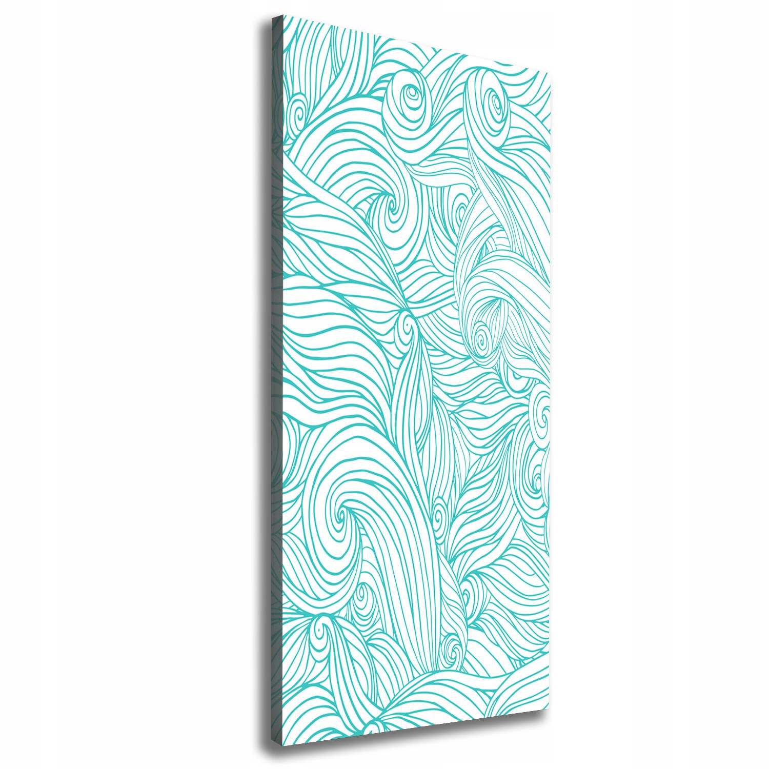 

Foto obraz na płótnie Niebieskie fale 50x125 cm