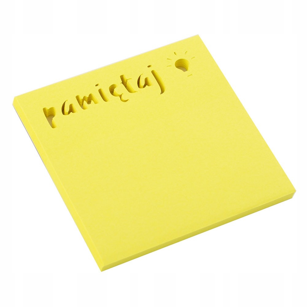 NOTES SAMOPRZYLEPNY 75X75 50K.PAMIĘTAJ