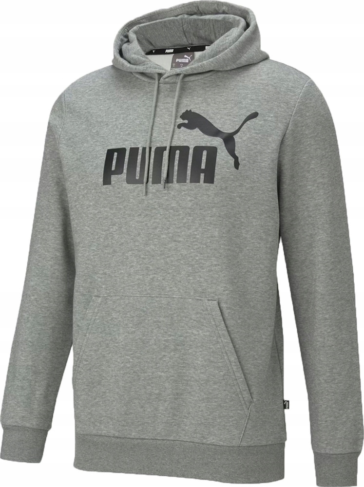 Pánská Mikina Puma Ess Big Logo Hoodie Fl Šedá 586686 03 r S
