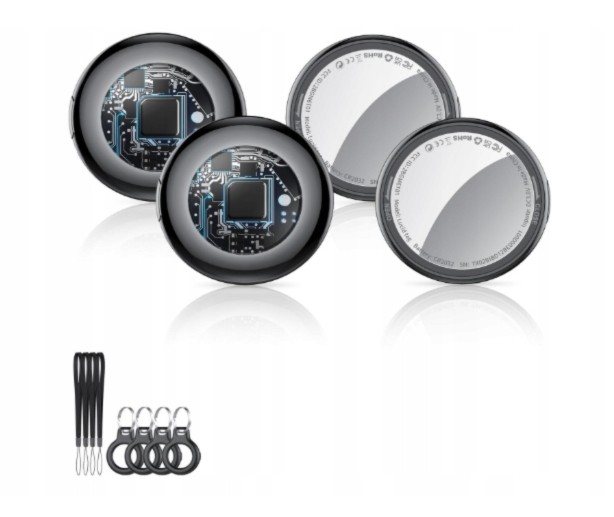 Lokalizator kluczy i przedmiotów Gps Bluetooth iOS Tukio 4 szt.