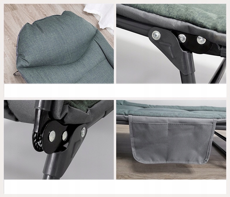 ŁÓŻKO LEŻAK OGRODOWY PLAŻOWY MATERAC PODUSZKA Model Mobile bed