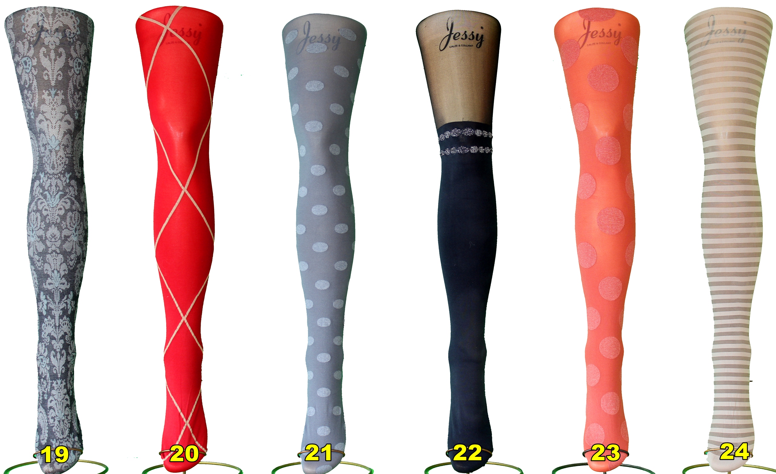 RAJSTOPY WZORZYSTE 60 den MIX 90 MODELI -WZORÓW Rozmiar 3/4