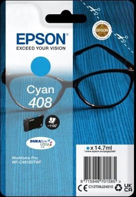 Atrament Epson Cyan 408L DURABrite Ultra C13T09K24010
