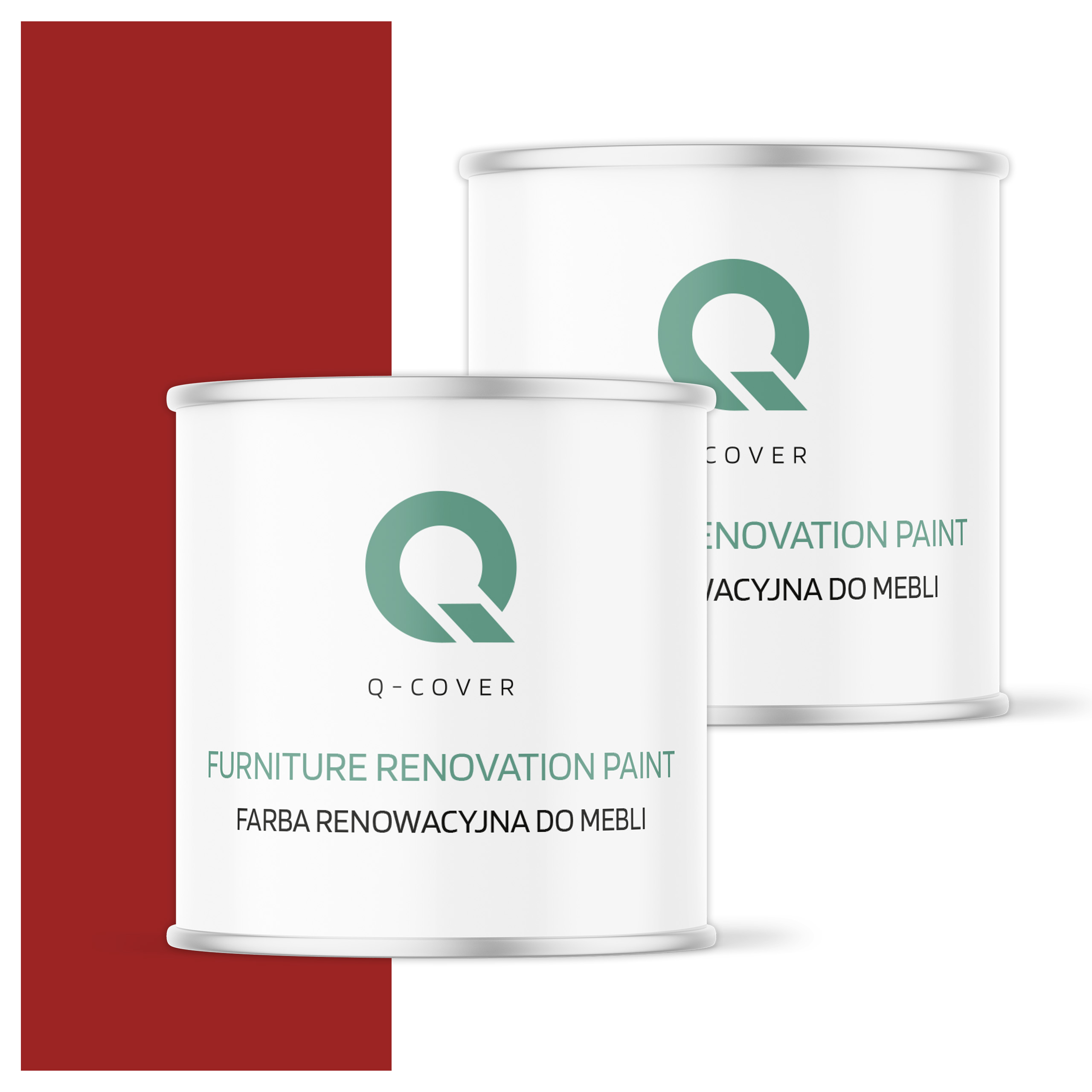 Farba na renováciu nábytku z dreva Ozdobná Červená Signálová 3001 Polomatná 2.5L