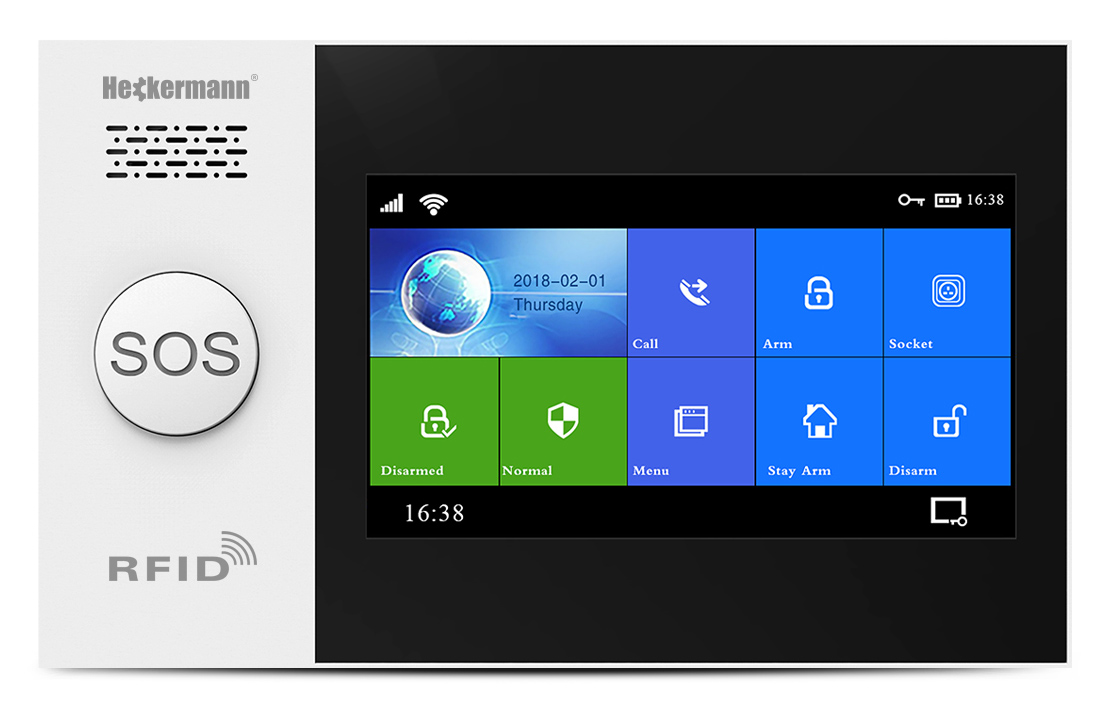 Alarm GSM Heckermann Guardian V Tuya BOX + 6xPIR + 4xOkno Marka Hackermann