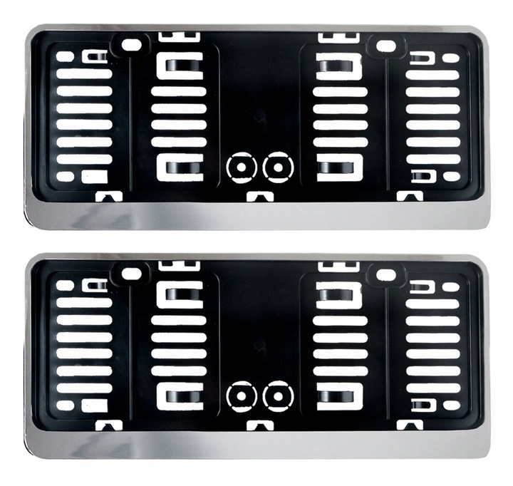 Ramka Pod Krótkie Tablice Mała 305x114 Usa Japonia Chrom Do Krótkich Tablic