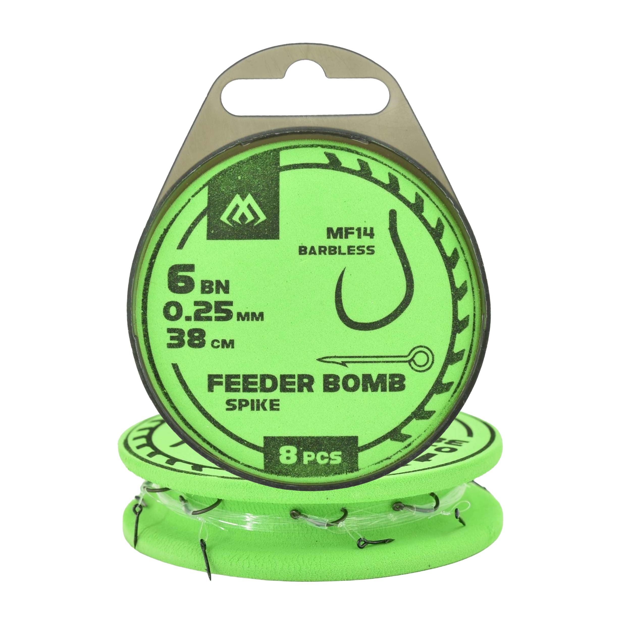 Haki #4 Mikado Feeder Bomb MF14 przypon z igłą średnica 0,25mm op. 8szt