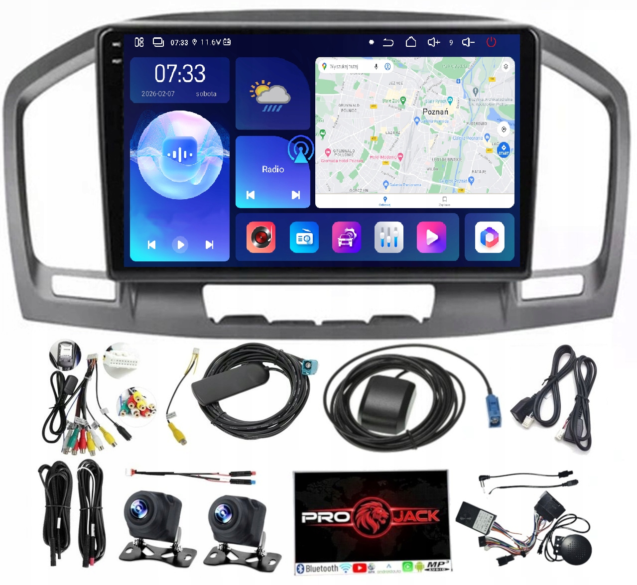 Rádio Android Opel Insignia 2008-2013 Carplay Wifi Usb 6/128 Gb Sim Modem