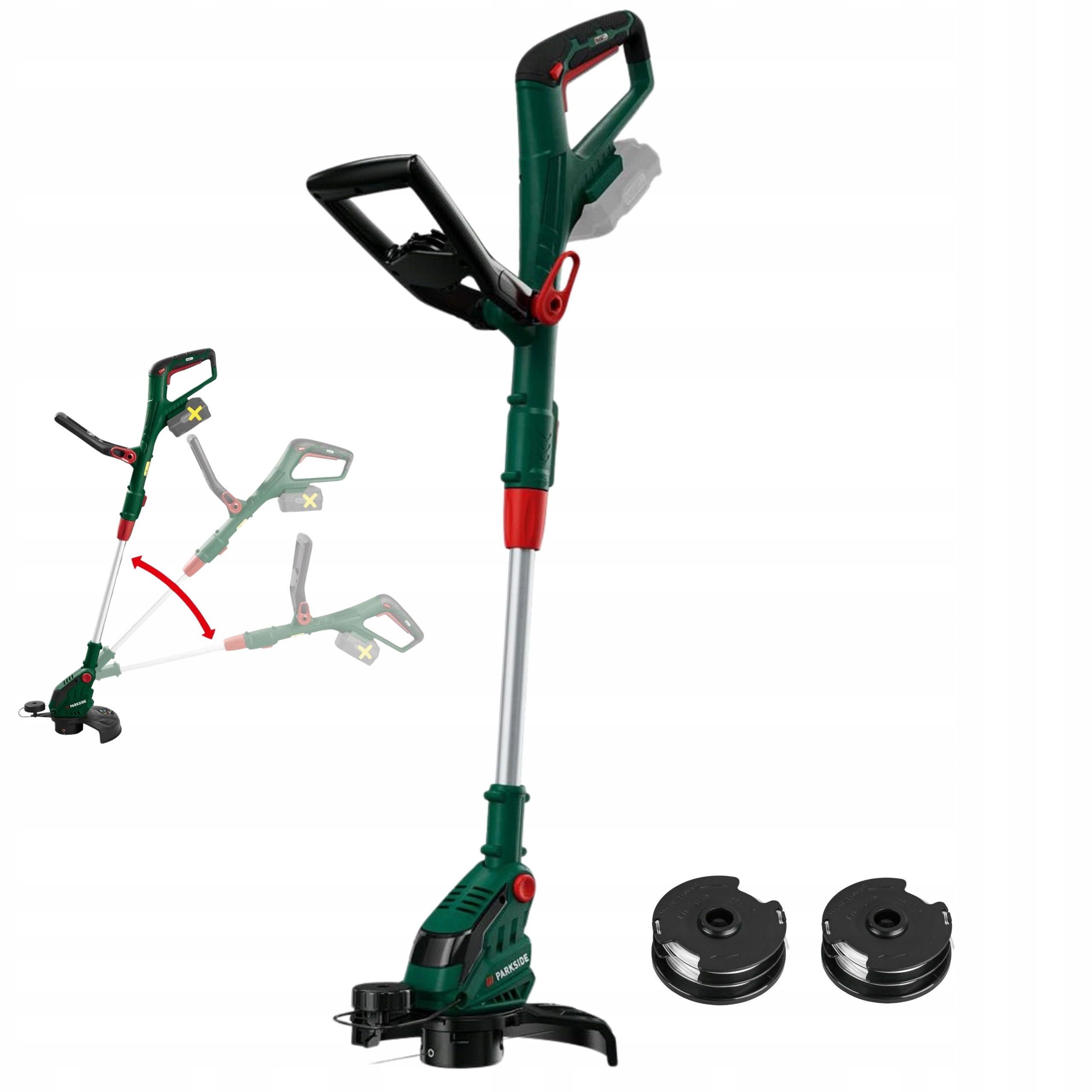 Podkaszarka akumulatorowa kosa do trawy Parkside Prta 20-Li 20V 2x Szpula