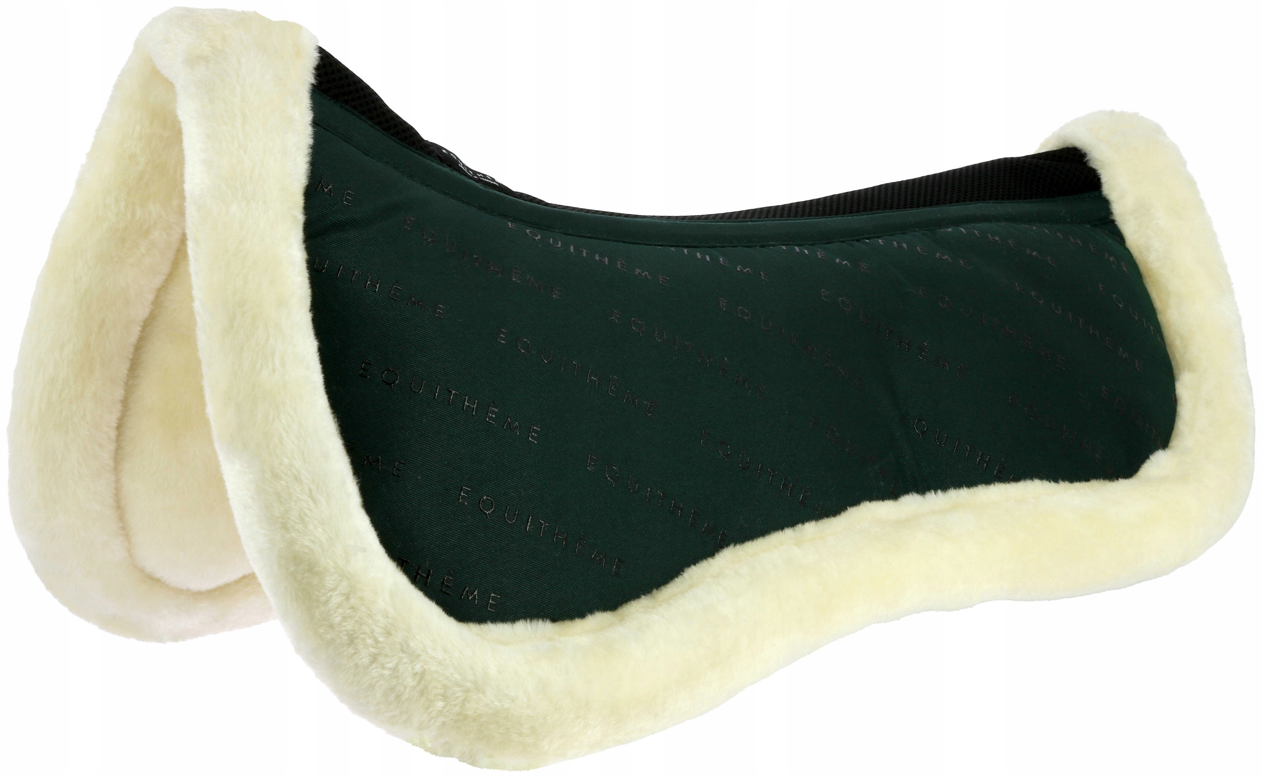 Equitheme podkładka pod siodło z futrem Grippy Green