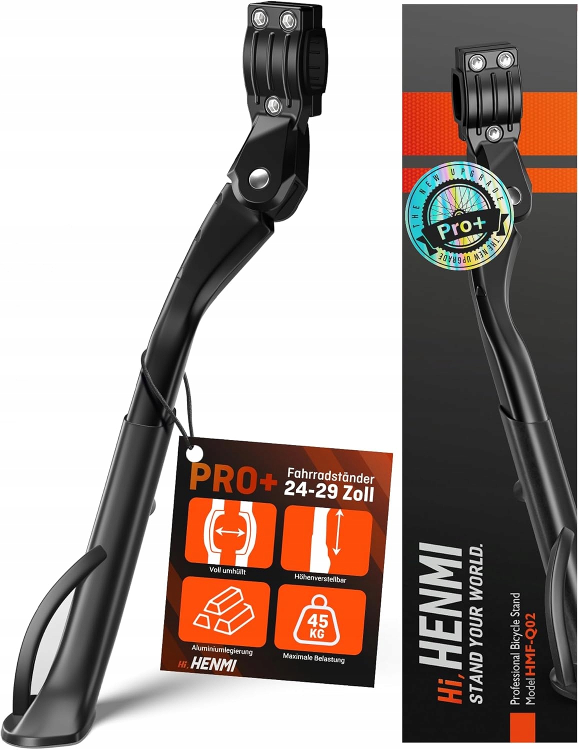 Stojak rowerowy 24-29 cali, Pro Max do 45 kg, Regulowany, Stabilny Henmi