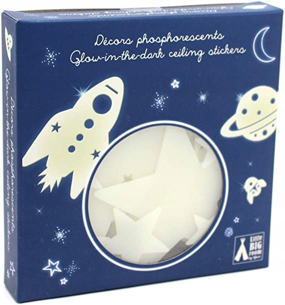 DJECO Naklejki fluorescencyjne świecące KOSMOS