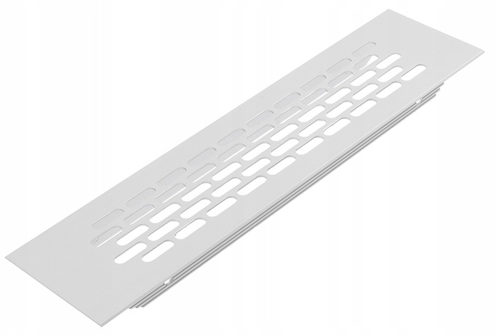Kratka wentylacyjna biała aluminium 60x245mm mała-Zdjęcie-0