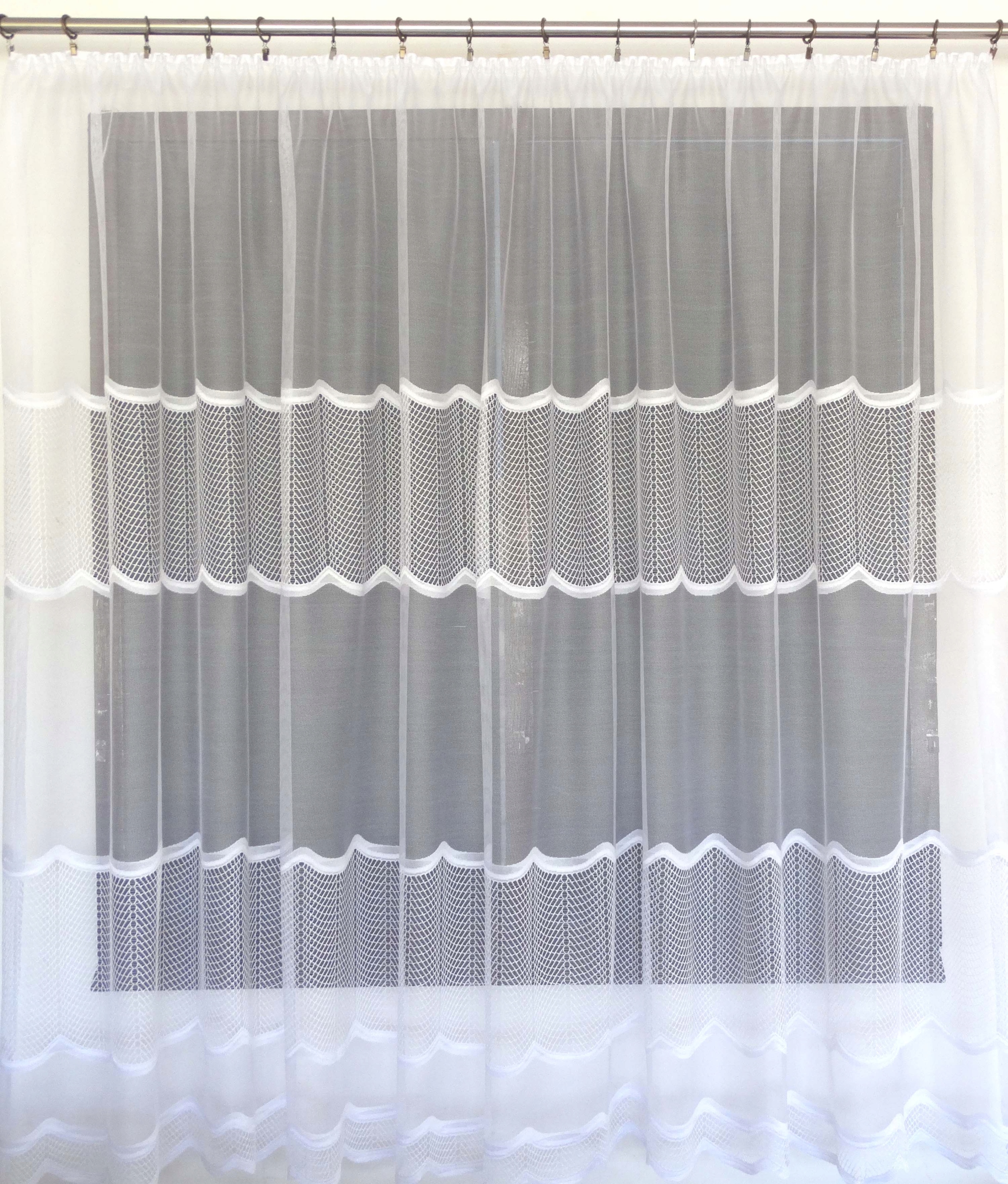 Mg Záclona 618/302 Bílá 500X160 cm Hotová S Páskou Sk