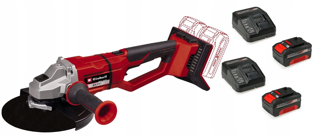Einhell Úhlová Bruska Bl Axxio 36/230 4431160 Sada Akumulátor 2X4,0AH